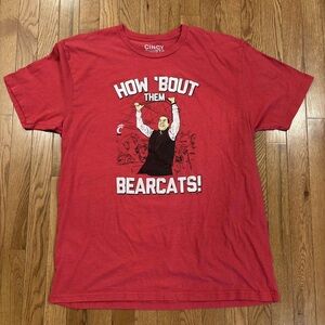 How Bout Them Bearcats Luke Fickell Cincinnati Bearcats Red Graphic T-Shirt